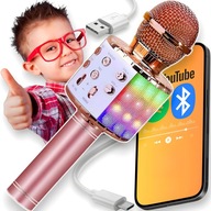 MIKROFON KARAOKE BLUETOOTH BEZPRZEWODOWY DLA DZIECI GŁOŚNIK IMPREZA USB SD