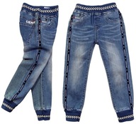 SPODNIE joggery RICARDO 146/152 miękki jeans 162A