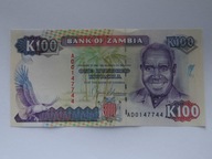 [B3985] Zambia 100 kwacha 1991 r. UNC