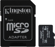 Kingston MicroSDHC 8GB Industrial + adapter SD