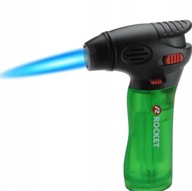 PLYNOVÝ HOŘÁK ZAPALOVAČ ZAPALOVAČ NA PLYN ROCKET ZELENÝ