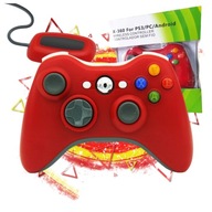 PAD BEZPRZEWODOWY XBOX 360 RED Z WIBRACJAMI+ODB. CZERWONY KONTROLER PC