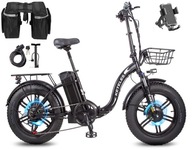 Skladací elektrický bicykel 2000W 23AH 45KM/H dvojmotorová olejová brzda 20"*4,0"