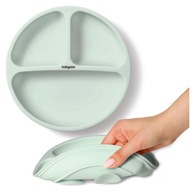 BABYONO SZILIKON TÁNYÉR TAPADÓKORONGGAL 3 REKESZES ZSÁLYA