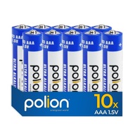 10x Baterie Polion AAA / paluszek 1,5V LR03 Ultra Alkaline do pilota 10 szt