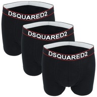 Pánske boxerky nohavičky čierne DSQUARED2 veľkosť XL 3-pack