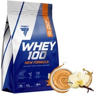 TREC WHEY 100 700g WPC PROTEIN NA HMOTU NOVÁ RECEPTÚRA CHUTI: VANILKA - MASLO