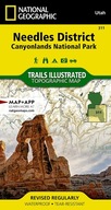 Needles District: Canyonlands National Park mapa National Geographic 2022