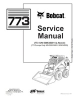 Servisná príručka opravy BobCat 773