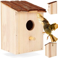 Budka LĘGOWA dla ptaków drewniana domek lęgowy ogrodowy na drzewo