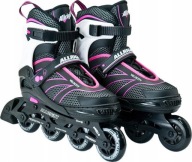 JÉGKORCSOLYA ÁLLÍTHATÓ KEREKEK 76 MM ABEC-9 ALLRIGHT VELOCITY PINK R 39-42