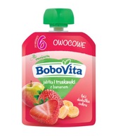 BoboVita Mus owocowy Jabłka truskawki banan 80g