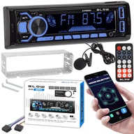 RADIO SAMOCHODOWE 1-DIN BLUETOOTH USB SD RDS KOLORY MIKROFON PILOT ZESTAW