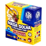 Masa solna + farby do malowania 450 g + 6 kolorów