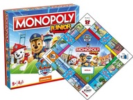 GRA PLANSZOWA MONOPOLY JUNIOR PSI PATROL gra dla dzieci +5 lat