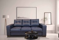 Piękna Sofa skórzana, kanapa ze skóry 205cm i inne, wersalka 100% SKÓRA nat