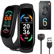 SMARTWATCH ZEGAREK M6 OPASKA SPORTOWA MĘSKA DAMSKA KROKI PULS POWIADOMIENIA