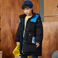 Zimná teplá detská páperová bunda, chlapčenský zimný kabát, dievčenská zimná bunda