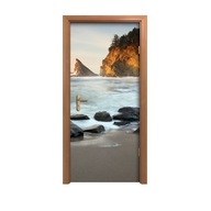 Naklejka na drzwi dekoracja Oregon plaża 95x205 cm