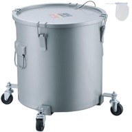 VEVOR Panvica 8GAL 490x398MM S Kolesami 13LB Uhlíková oceľ Farba Sivá