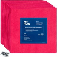 12× MR RAG 30x30cm red 250gsm mikrovlákno červené