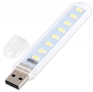 Mini lampka na USB 8 diod LED USB Typ A mocna