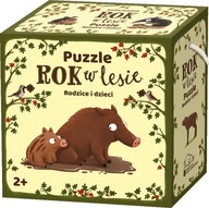 Rok V Lese Puzzle Rodičia a deti 20EL Skladačka 2+ Nasza Księgarnia 7733