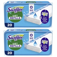 2x SWIFFER WET ANTIBACTERIAL REFILLS NEDVES PADLÓTISZTÍTÓ TÖRLŐKENDŐ 20DB