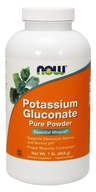 NOW Foods Glukonát draselný Potassium Gluconate prášok 454g