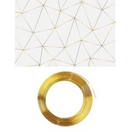 Dekoratívna lišta ozdobná zlatá elastická páska