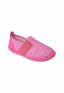 Ružové dievčenské zasúvacie papučky Befado s potlačou, veľ. 31
