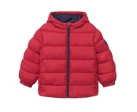 MANGO ciepła zimowa pikowana kurtka czerwień 122