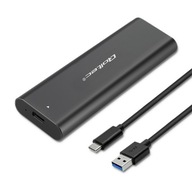 Qoltec Obudowa kieszeń do dysków M.2 SATA SSD NGFF USB typ C