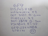 wheels discs tyres SEAT ARONA R18 6F9