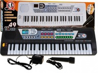49-klawiszowy Keyboard syntezator organki dla dzieci 5+ Mikrofon Nagrywanie