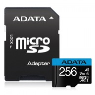 ADATA 256 GB micro SD XC Premiere C10 UHS-I 100MBs