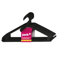 YORK Wieszaki na ubrania plastikowe obrotowe 9+1