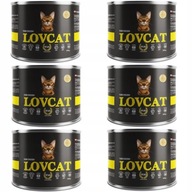 LOVECAT PURE CHICKEN Karma dla kota 6x200g zestaw