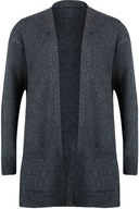 Gap Klasyczny Dziewczęcy Sweter Grafitowy Sweterek Narzutka Bawełna 110 cm
