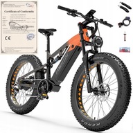 Lankeleisi RV800 Plus electric bike 48V 20AH 52KM/H frame aluminum orange
