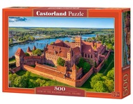 Puzzle 500 dielikov. Pohľad na hrad Malbork, Poľsko