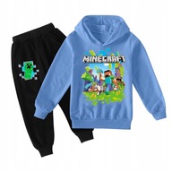 MINECRAFT DZIECI BLUZA I SPODNIE PURPUROWY