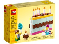 Originálne LEGO 40641 Narodeninová torta Kocky 211el