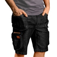Pracovné nohavice krátke FORINT DENIM BLACK