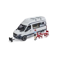 MB SPRINTER CAMPER BIAŁY Z FIGURKĄ I Z AKCESORIAMI