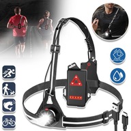 LAMPKA LED NA KLATKĘ PIERSIOWĄ SZELKI ODBLASKOWE DO BIEGANIA ROWER MOTOR