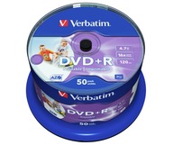 Płyta Verbatim DVD+R 4,7 GB 50 szt. do nadruku AZO