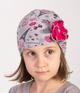 MK GOLIANSKI Prechodná dievčenská bavlnená čiapka 44-46 cm