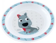Canpol TALERZYK Plastikowy dla Dziecka Cute Animals Pies BPA FREE