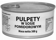 WOJSKOWE PULPETY W SOSIE POMIDOROWYM puszka 300g